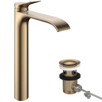hansgrohe Vivenis Waschtischarmatur 250 CoolStart mit Abalufgarnitur, brushed bronze 75044140