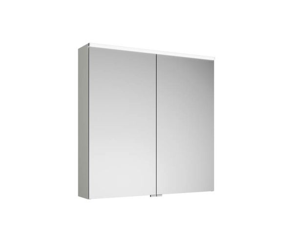 Burgbad Eqio Slim Badmöbel-Set 82cm mit LED-Spiegelschrank, Waschtisch & Unterschrank