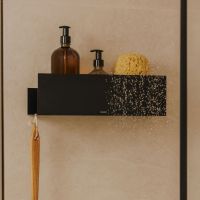 Vorschau: Cosmic Nook Duschablage 40cm, schwarz matt