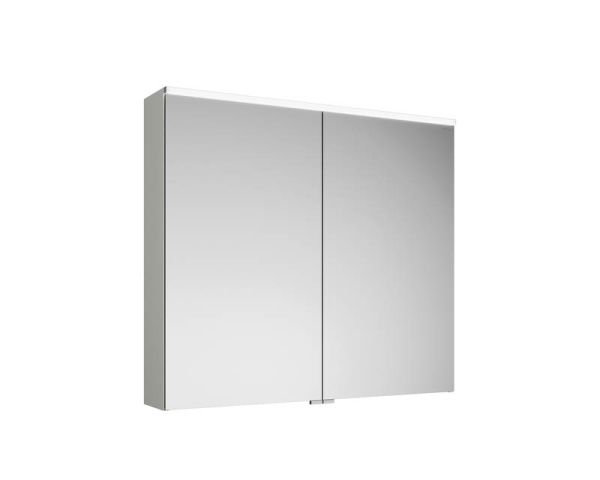 Burgbad Eqio Slim Badmöbel-Set 92cm mit LED-Spiegelschrank, Waschtisch & Unterschrank
