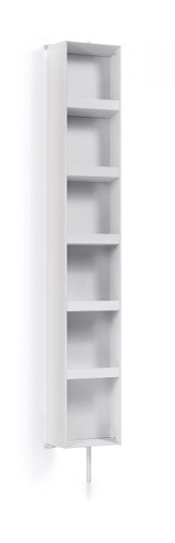 lineabeta CIACOLE drehbarer Schrank offen mit Spiegel, Höhe 176cm 8059.09