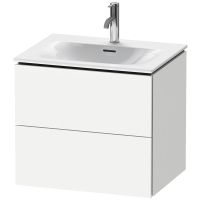 Duravit L-Cube Waschtischunterschrank wandhängend 62x48cm mit 2 Schubladen für Viu 234463, weiß, LC630501818