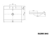 Vorschau: Kaldewei Silenio Aufsatzwaschtisch 90x46x12cm, mit Perl-Effekt, Modell 3043