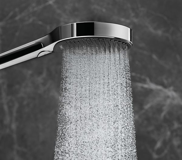 Hansgrohe Unica E Brauseset mit Rainfinity Handbrause, Finoris Brausemischer, chrom