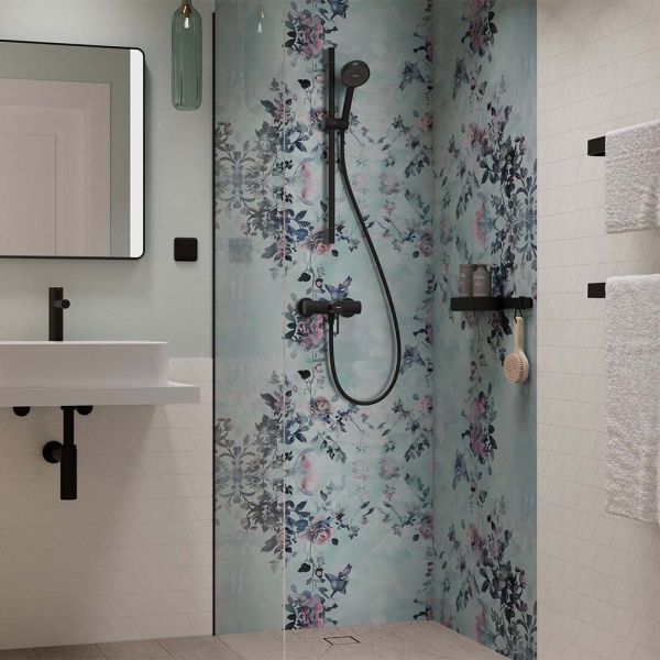 hansgrohe Activera Select S Duschset 95 2jet EcoSmart mit Duschstange 65cm, schwarz matt