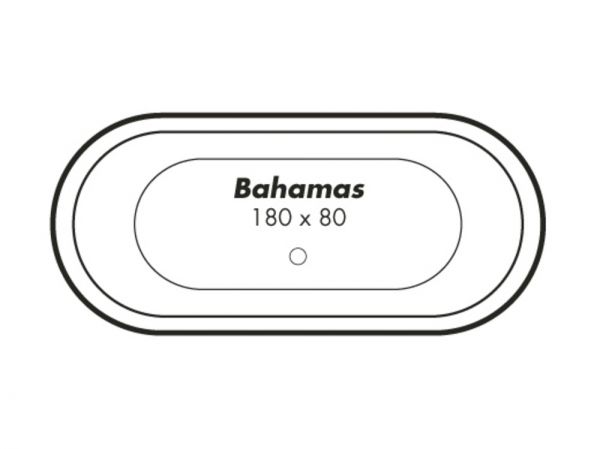 Polypex BAHAMAS 1800 Oval-Badewanne 180x80cm