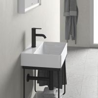 Vorschau: Duravit DuraSquare Handwaschbecken rechteckig 45x35cm, mit Hahnloch, ohne Überlauf, weiß 0732450041 