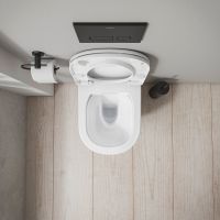 Vorschau: Duravit D-Code Wand-WC Compact rimless Set mit SoftClose WC-Sitz 48x37cm, weiß 45150900A1