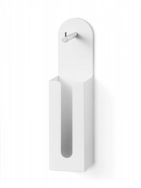 lineabeta PIEGÀ Toilettenpapierhalter mit Reserve, weiß