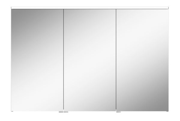 Burgbad Eqio Spiegelschrank mit horizontaler LED-Beleuchtung und 3 Spiegeltüren, 120x80cm