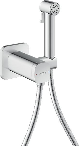 Axor Bidette Showers Bidetbrause 1jet für Mischwasser, softsquare, chrom 29243000