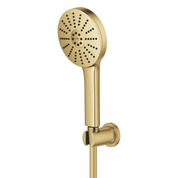 Grohe Vitalio Joy+ 120 Wandhalterset 3 Strahlarten, cool sunrise gebürstet 134865GN00