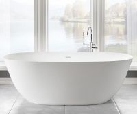 Repabad Milano freistehende Duo-Badewanne 170x75cm, weiß matt