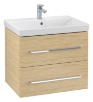 Vorschau: Villeroy&Boch Avento Waschtischunterschrank mit 2 Auszügen, Breite 63cm nordic oak, Griff chrom A89000VJ