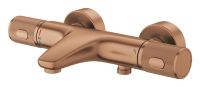 Vorschau: Grohe Precision Feel Aufputz Wannenthermostat, ProGrip, warm sunset gebürstet 34788DL0 