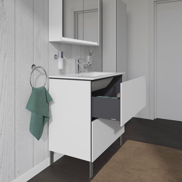 Duravit L-Cube Waschtischunterschrank bodenstehend 82x48cm mit 2 Schubladen für ME by Starck 233683