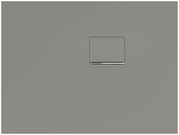 Villeroy&Boch Squaro Infinity Quaryl®-Duschwanne, Eckeinbau rechts gegen Wand, 100x75cm, grey, UDQ1075SQI2RV-3S