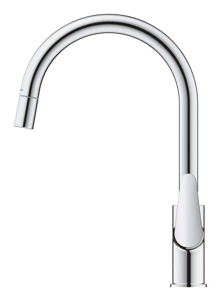 Grohe Start Curve Einhand-Spültischbatterie mit herausziehbarer Laminarbrause, chrom 3056200014