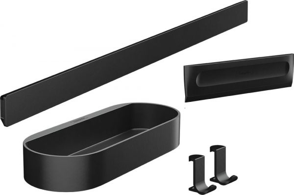 Hansgrohe WallStoris Duschset, schwarz matt 27967670