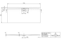 Vorschau: Villeroy&Boch Architectura MetalRim Duschwanne, 170x80cm, weiß