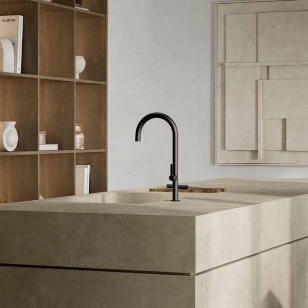 Kludi AUREA Küchenarmatur, schwarz matt