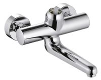 Kludi Provita Wand-Einhandmischer ohne Hebel, Ausladung 245mm, chrom 335320500