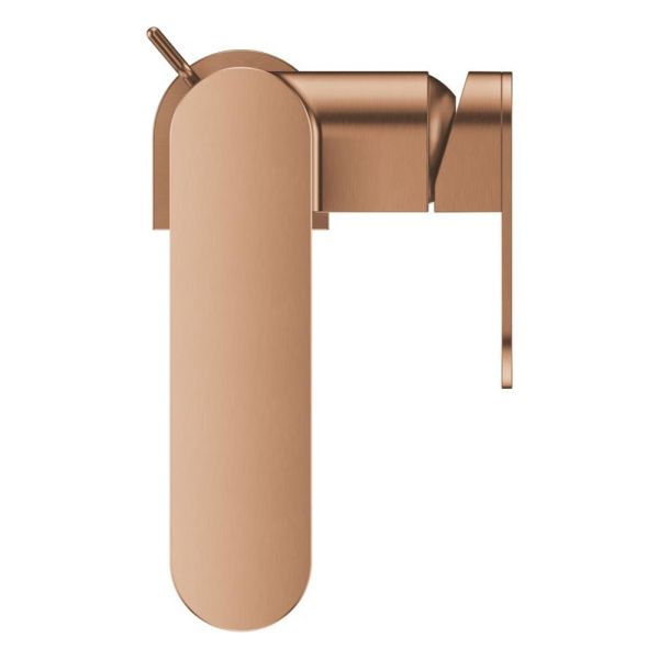 Grohe Plus Einhand-Waschtischbatterie, L-Size, herausziehbarer Auslauf, warm sunset gebürstet