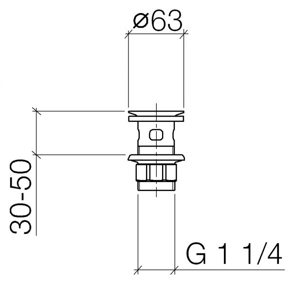 Dornbracht Siebventil 1 1/4"