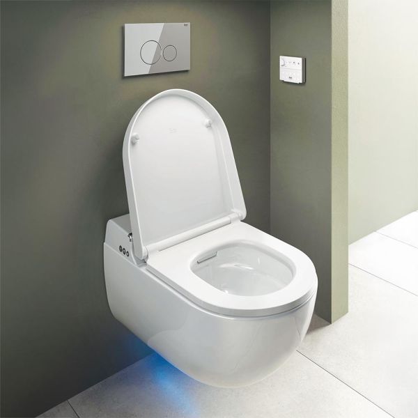 Kludi Cleantronic Spiralflush-Wand-Dusch-WC 62,5cm für Smart Bidet-Modul, weiß 16WCW0043