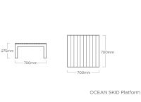 Vorschau: KETTLER OCEAN SKID PLATFORM 2er Lounge-Möbel mit Tisch und Ablagen, anthrazit matt/ brisa