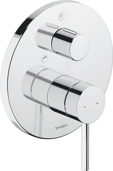 Duravit Circle Einhebel-Wannenmischer Unterputz für 2 Verbraucher rund, chrom CE5210012010