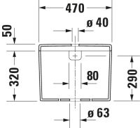 Vorschau: Duravit Starck 3 Spülkasten 3/6L mit Dual Flush, Anschluss unten links, weiß