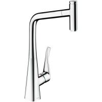 Hansgrohe Metris Select Einhebel-Küchenmischer 320 mit Ausziehauslauf