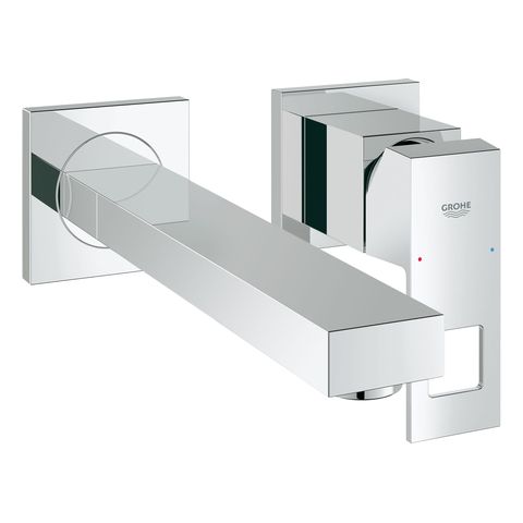 Grohe Eurocube 2-Loch-Waschtischbatterie, Ausladung 231mm