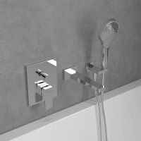 Vorschau: Villeroy&Boch Architectura Square Unterputz-Einhebel-Wannenarmatur