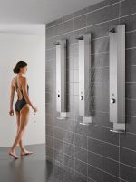 Vorschau: WimTec PROOF P6 HyPlus PRO Duschpaneel 12V Netzbetrieb, edelstahl