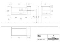 Vorschau: Villeroy&Boch Skyla Waschtischunterschrank C79100 100cm, offenes Fach rechts C79100