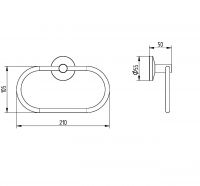 Vorschau: Avenarius Serie 170 Handtuchring, chrom