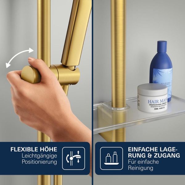 Grohe Rainshower SmartActive Brausestange 60cm, cool sunrise gebürstet