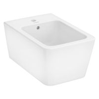 Vorschau: hansgrohe EluPura Q Wand-Bidet 540 mit Hahnloch & Überlauf, weiß 60280450
