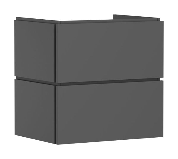 hansgrohe Xilesa E Waschtischunterschrank 63cm, 2 Schubkästen mit Grifffuge