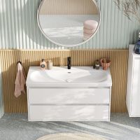 Villeroy&Boch Skyla Waschtischunterschrank C80000 120cm, 2 Auszüge, brilliant white C80000VE 