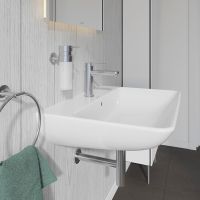 Vorschau: Duravit ME by Starck Waschtisch rechteckig 65x49cm, mit Hahnloch und Überlauf, WonderGliss, weiß 23356500001
