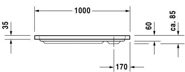 Duravit D-Code Duschwanne 90x100cm rechteckig, weiß