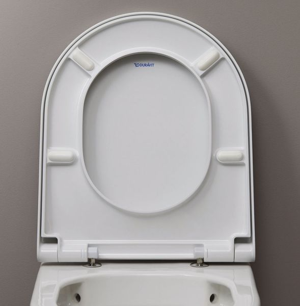 Duravit D-Neo Wand-WC Set inkl. WC-Sitz mit Absenkautomatik, 48x37cm, rimless, weiß 45880900A1