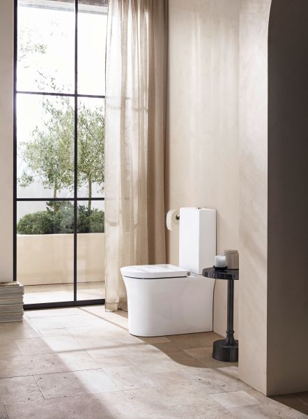 Duravit White Tulip Stand-WC für Kombination, Tiefspüler, spülrandlos, HygieneGlaze, weiß