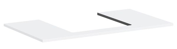 hansgrohe Xilesa E Konsole 98x55cm für Aufsatzwaschtisch, mittig weiß matt 54270700 