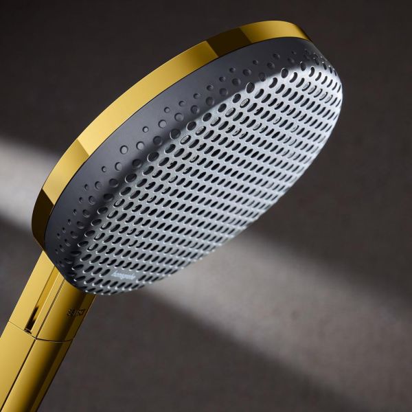 hansgrohe Raindance Alive Select S Duschkopf 125 3 Strahlarten, polished gold optic