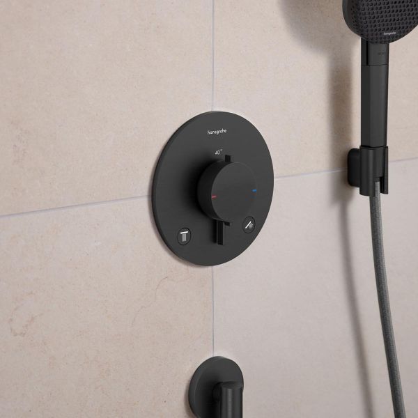 hansgrohe Ecostat Comfort S UP 2 Verbr. Sicherungskombination brushed black chrome 33718340