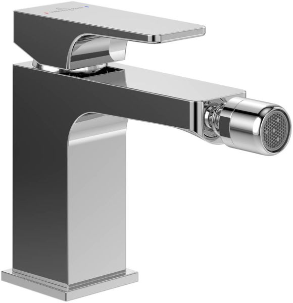Villeroy&Boch Architectura Square Einhebel-Bidetarmatur mit Ablaufgarnitur